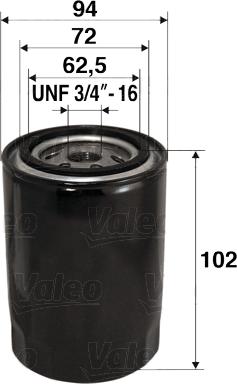 VALEO 586066 - Масляний фільтр autozip.com.ua