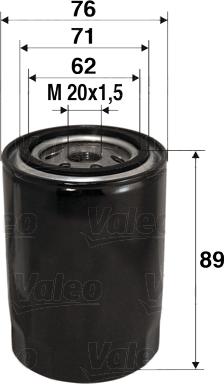 VALEO 586000 - Масляний фільтр autozip.com.ua