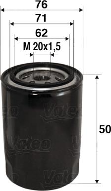 VALEO 586001 - Масляний фільтр autozip.com.ua