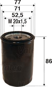 VALEO 586002 - Масляний фільтр autozip.com.ua