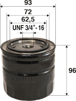 VALEO 586019 - Масляний фільтр autozip.com.ua