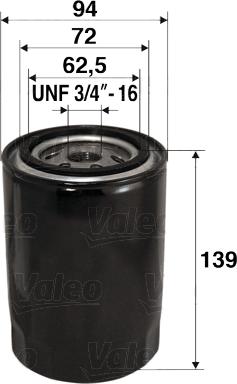 VALEO 586015 - Масляний фільтр autozip.com.ua