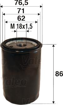 VALEO 586010 - Масляний фільтр autozip.com.ua