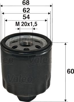 VALEO 586011 - Масляний фільтр autozip.com.ua