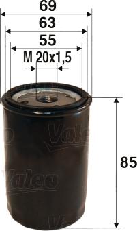 VALEO 586013 - Масляний фільтр autozip.com.ua