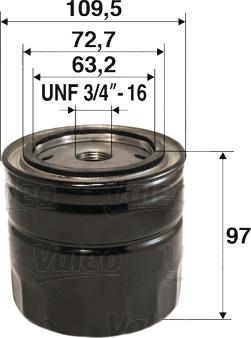 VALEO 586084 - Масляний фільтр autozip.com.ua