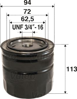 VALEO 586087 - Масляний фільтр autozip.com.ua