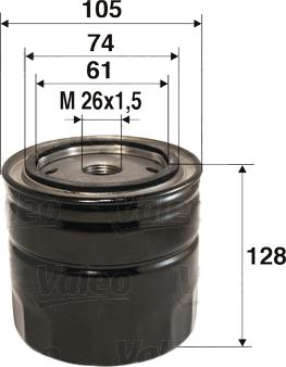 VALEO 586032 - Масляний фільтр autozip.com.ua