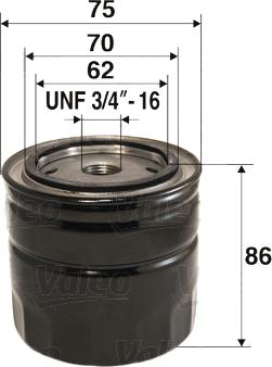 VALEO 586023 - Масляний фільтр autozip.com.ua