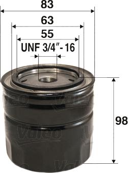 VALEO 586071 - Масляний фільтр autozip.com.ua