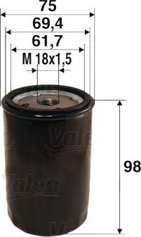 VALEO 586078 - Масляний фільтр autozip.com.ua