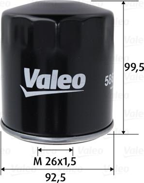 Valeo 586152 - Масляний фільтр autozip.com.ua