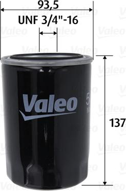 Valeo 586101 - Масляний фільтр autozip.com.ua