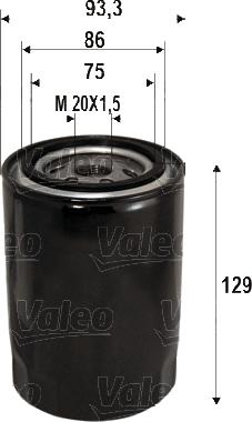 Valeo 586116 - Масляний фільтр autozip.com.ua