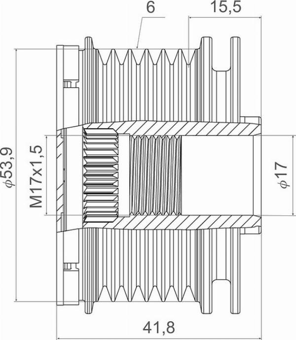 VALEO 588450 - Ремінний шків, генератор autozip.com.ua