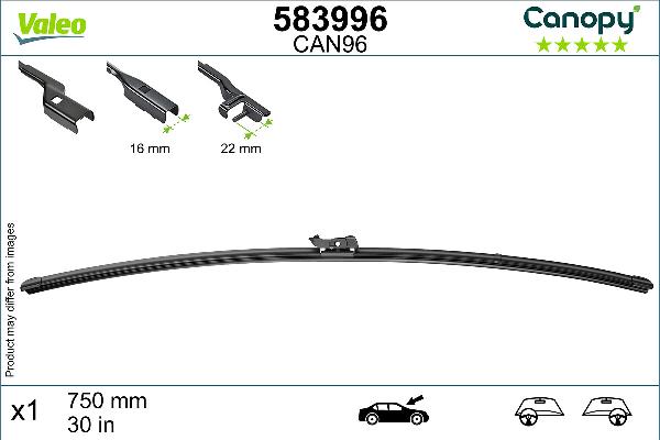 VALEO 583996 - Щітка склоочисника autozip.com.ua