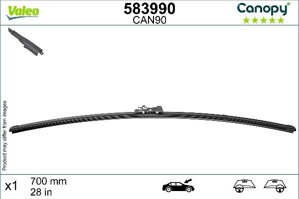 VALEO 583990 - Щітка склоочисника autozip.com.ua