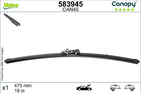 VALEO 583945 - Щітка склоочисника autozip.com.ua