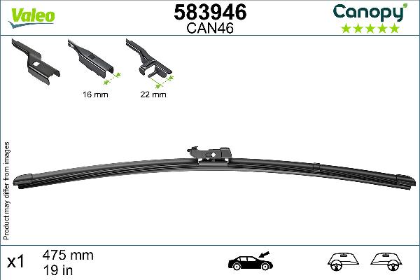 VALEO 583946 - Щітка склоочисника autozip.com.ua