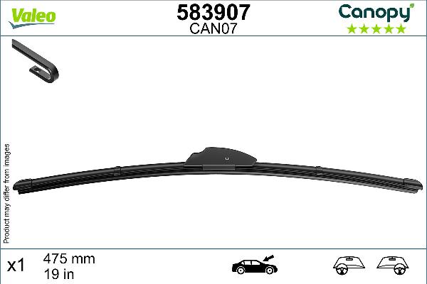 VALEO 583907 - Щітка склоочисника autozip.com.ua