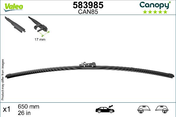 VALEO 583985 - Щітка склоочисника autozip.com.ua