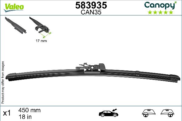 VALEO 583935 - Щітка склоочисника autozip.com.ua