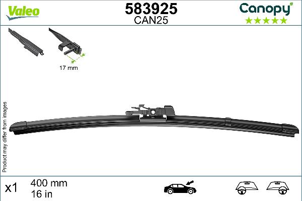 VALEO 583925 - Щітка склоочисника autozip.com.ua