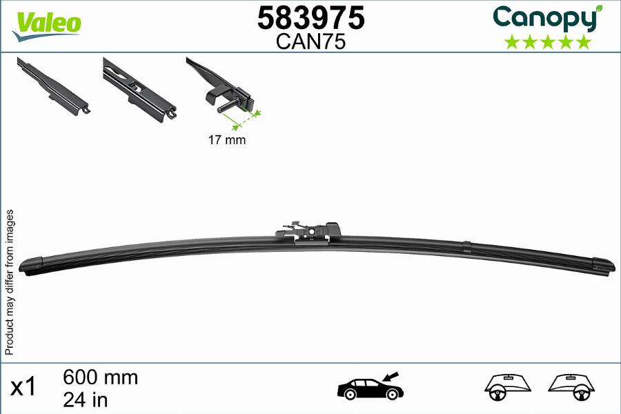 Valeo 583975 - Щітка склоочисника autozip.com.ua