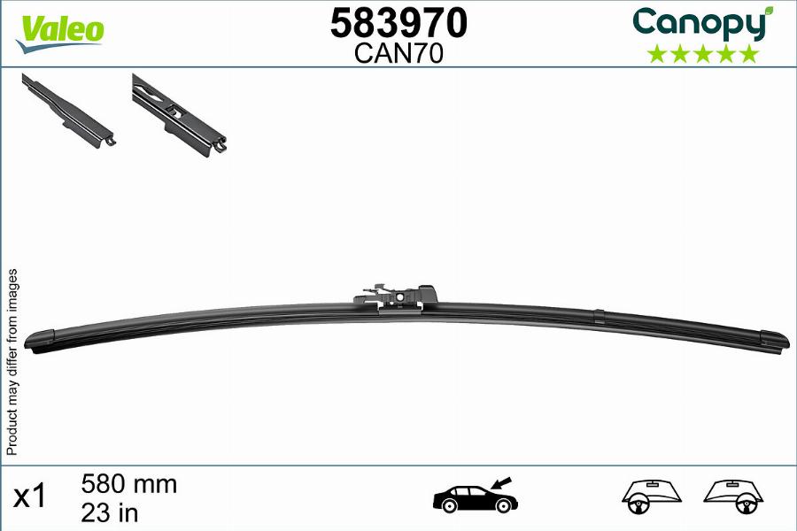 Valeo 583970 - Щітка склоочисника autozip.com.ua