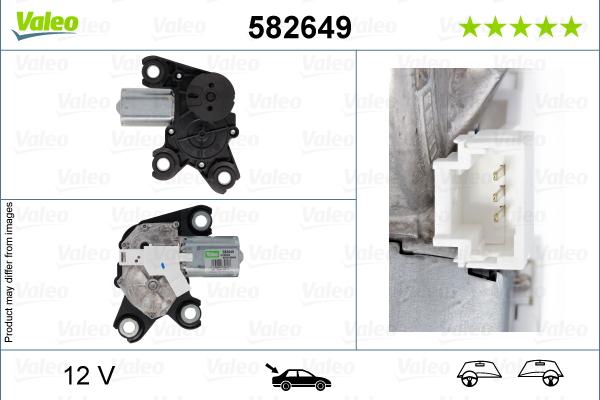 VALEO 582649 - Двигун склоочисника autozip.com.ua