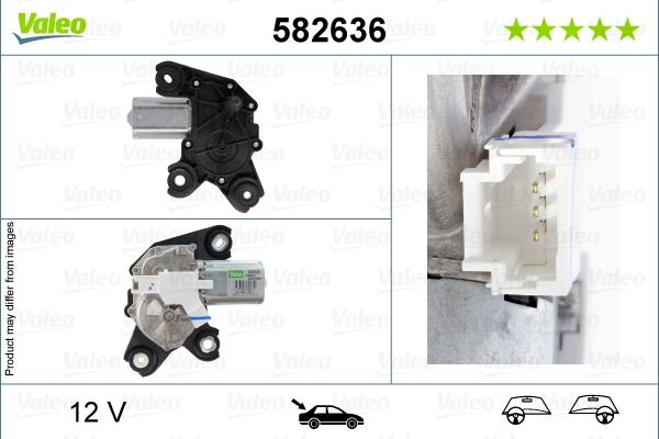 VALEO 582636 - Двигун склоочисника autozip.com.ua