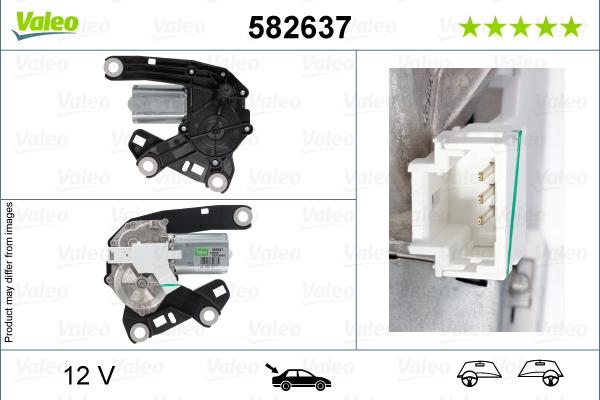 VALEO 582637 - Двигун склоочисника autozip.com.ua