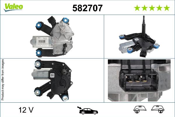 VALEO 582707 - Двигун склоочисника autozip.com.ua