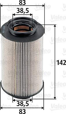 VALEO 587909 - Паливний фільтр autozip.com.ua