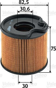 VALEO 587901 - Паливний фільтр autozip.com.ua