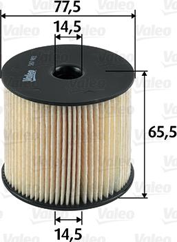 VALEO 587903 - Паливний фільтр autozip.com.ua