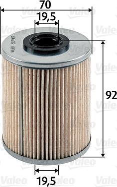 VALEO 587907 - Паливний фільтр autozip.com.ua