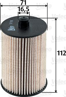 VALEO 587930 - Паливний фільтр autozip.com.ua