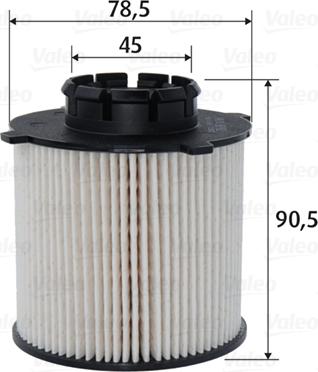 VALEO 587932 - Паливний фільтр autozip.com.ua