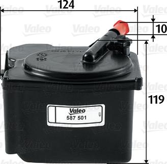 VALEO 587501 - Паливний фільтр autozip.com.ua