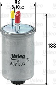 VALEO 587503 - Паливний фільтр autozip.com.ua
