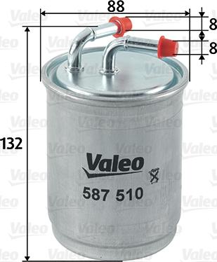 Valeo 587510 - Паливний фільтр autozip.com.ua