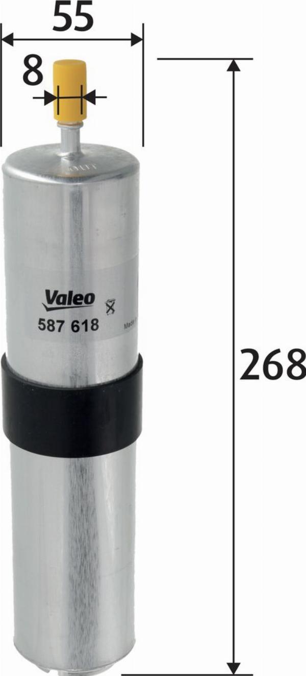 VALEO 587618 - Паливний фільтр autozip.com.ua