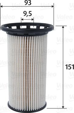 VALEO 587095 - Паливний фільтр autozip.com.ua