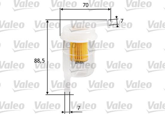 Valeo 587045 - Паливний фільтр autozip.com.ua