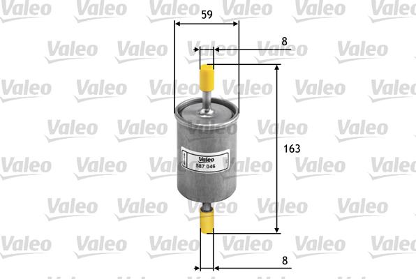 Valeo 587046 - Масляний фільтр autozip.com.ua