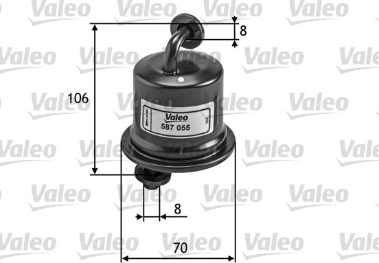 Valeo 587055 - Паливний фільтр autozip.com.ua