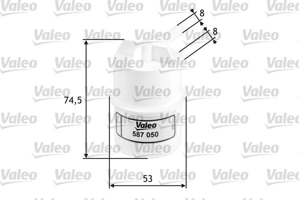 VALEO 587050 - Паливний фільтр autozip.com.ua