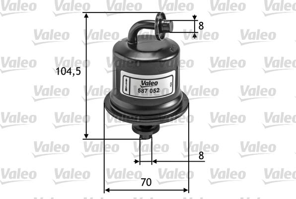 Valeo 587052 - Паливний фільтр autozip.com.ua