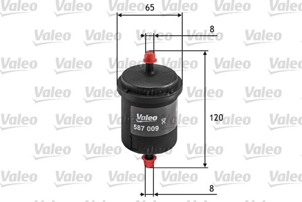 VALEO 587009 - Паливний фільтр autozip.com.ua